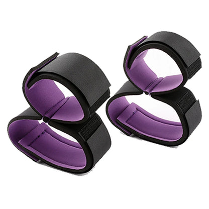 Adult SM Sex Restraint Handcuffs Slave Tools Bdsm No Vibrators Sexy Wrist To Ankle Cuffs Open Leg Hand Toys Bondage For Couples